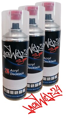 3 Dosen 2K-Acryl-Lackspray Alfa Romeo (PXN) Alfa Black, je 400ml