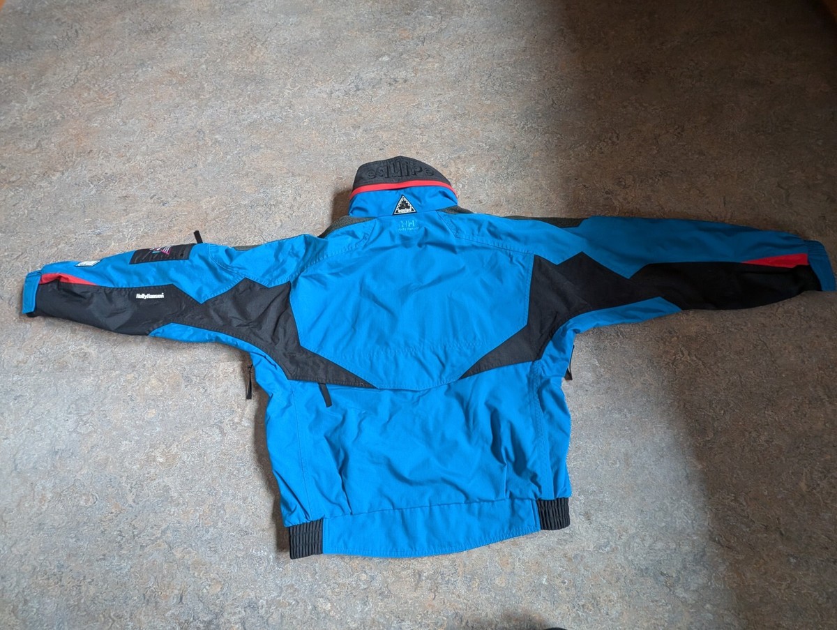 Vintage 90s Helly Hansen Ski Jacket Equipe Blue Mens Small Vintage 90s Helly Hansen Ski Jacket Equipe Blue Mens Small