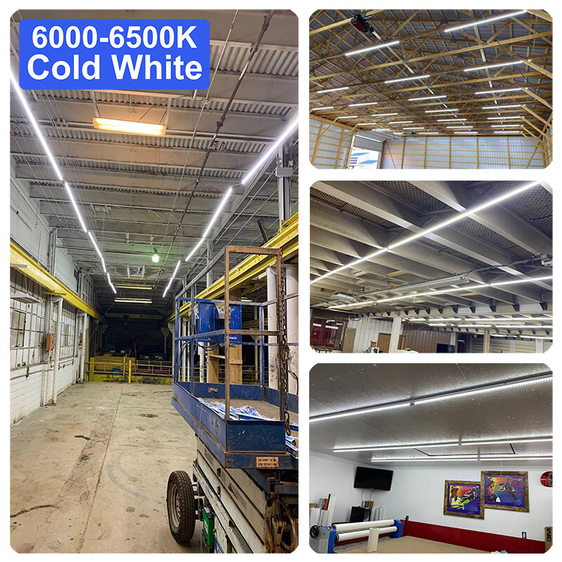 LED Shop Lght 4FT T8 60W 6500K Hgh Output Celng Tube Lght Fxture