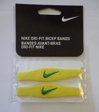 NEW Nike Oregon Ducks Football Team Issue Dri-Fit BICEP BANDS Yellow/Green