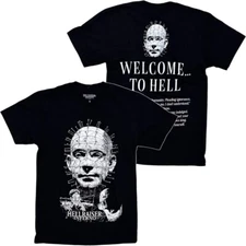 Hellraiser Inferno Men's T-Shirt Pinhead Double Sided Short Sleeve Crewneck Tee