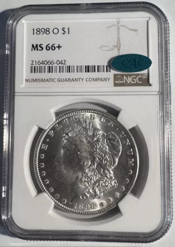 1898-O $1 NGC MS 66+ CAC Morgan Silver Dollar