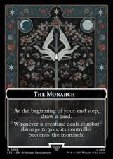 The Monarch - Treasure 0015-0012 Double Sided Token LOTR Commander MTG NM