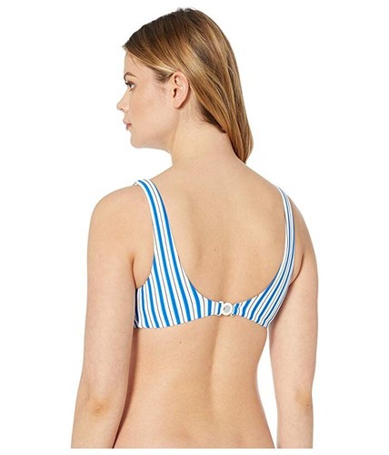 Polo Ralph Lauren COBALT Coastal Stripe Tie Front Bikini Swim Top, US Medium - Bild 3 von 4