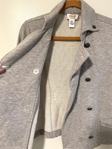 Talbots Double Breasted Military Style Jacket Gray Size Small - Picture 7 of 7