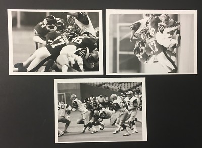 1983 Montreal Concordes Vs Hamilton Tiger-Cats CFL Denis Brodeur 3 Press Photos 