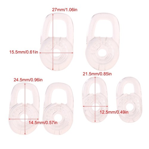 Silicone Replacement Earbuds Eartips Ear Tips S/for M/L for 90% In-ear Ear Bud - Zdjęcie 3 z 8