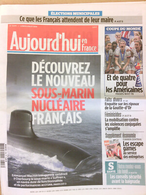 JOURNAL TODAY IN FRANCE 6441 / LE NOUVEAU SUB MARINE NUCLEAR FRANÇAIS