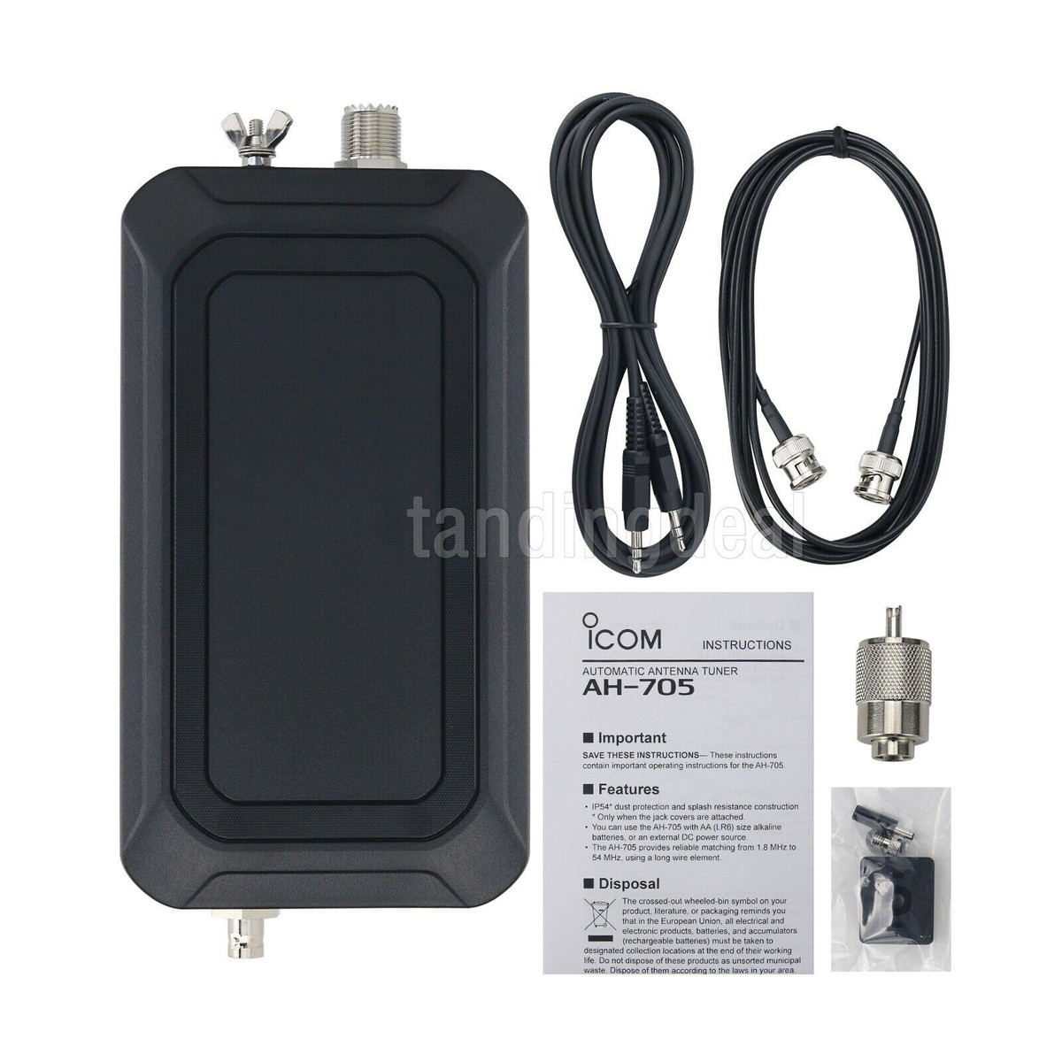 その他 icom AH-705 ICOM AH-705 Icom AH-705 Compact Antenna Tuners | DX Engineering