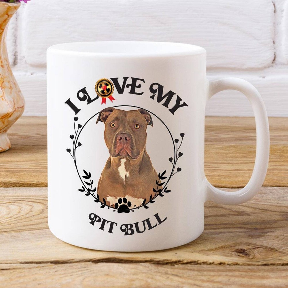 Pit Bull White Coffee Mug Dog Coffee Mug Pit Bull Gift Pit Bull Owner Pit Bull C Pit Bull White Coffee Mug Dog Coffee Mug Pit Bull Gift Pit Bull Owner Pit Bull C