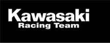 #5536 (2) 6" Kawasaki Gloss White Tank Decal Sticker Racing Team