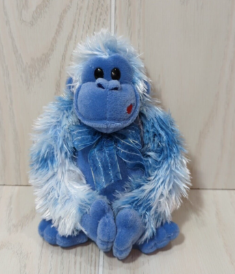 MONKEY MARK ポーズするブルーゴリラ A1サイズ Walmart blue plush gorilla hanging arms red lip kiss on cheek | eBay