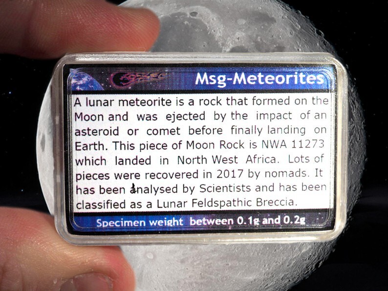 moon☆ Lunar Meteorite – Genuine Space Moon Rock – UKGE Wholesale