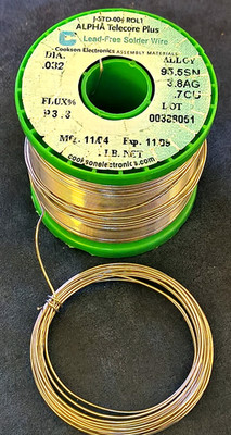 STANNOL Lötdraht 0,7mm - Sn-95% Ag-4% Cu-1% - Made in Germany 10 Meter Spule