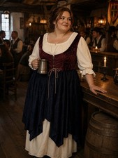 Wench Tavern Costume Halloween Cosplay Renaissance Medival Size L