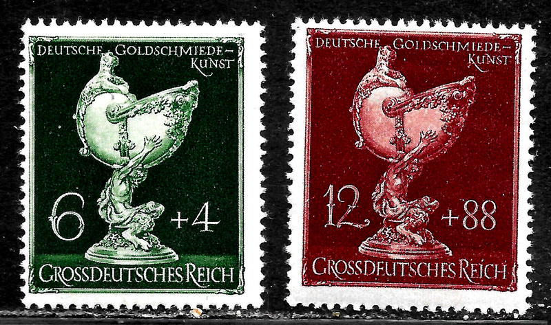 HICK GIRL-MINT GERMAN  SEMI-POSTAL  SC#B286-87  NAUTILUS  CUP         X4485