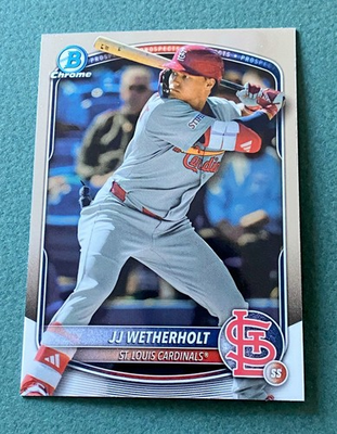 #ad #ad JJ Wetherholt 2025 Bowman Chrome base Cardinals prospect rookie RC #BCP 241 $1.99
