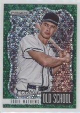 2021 Panini Prizm Old School Green Donut Circle Eddie Mathews #OS-4 HOF 0fa7