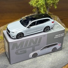 Mini GT 1:64 #1096 BMW M5 Touring Brooklyn Grey Metalic Diecast Car Model