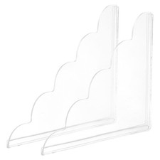 2pcs transparent corner acrylic shower splash guard