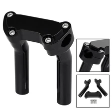 6.5" Black Handlebar Riser Top Clamp For Harley Roadster Night Train Super Glide