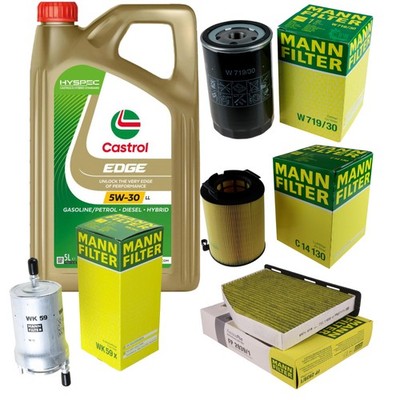 INSPEKTIONSKIT FILTER CASTROL 5L ÖL 5W30 für VW Golf V 1K1 1.6