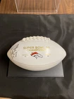 Peyton Manning Signed Super Bowl 50 Logo NFL Football Denver Broncos Full Size