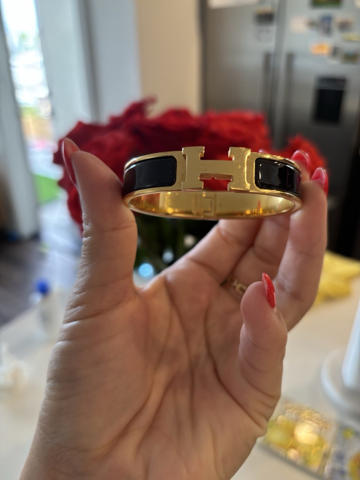 Hermes Yellow Gold Luxury Bracelet for Women