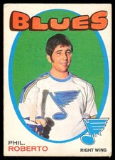 1971-72 OPC O-Pee-Chee AS IS LOW GRADE Phil Roberto RC St. Louis Blues #228