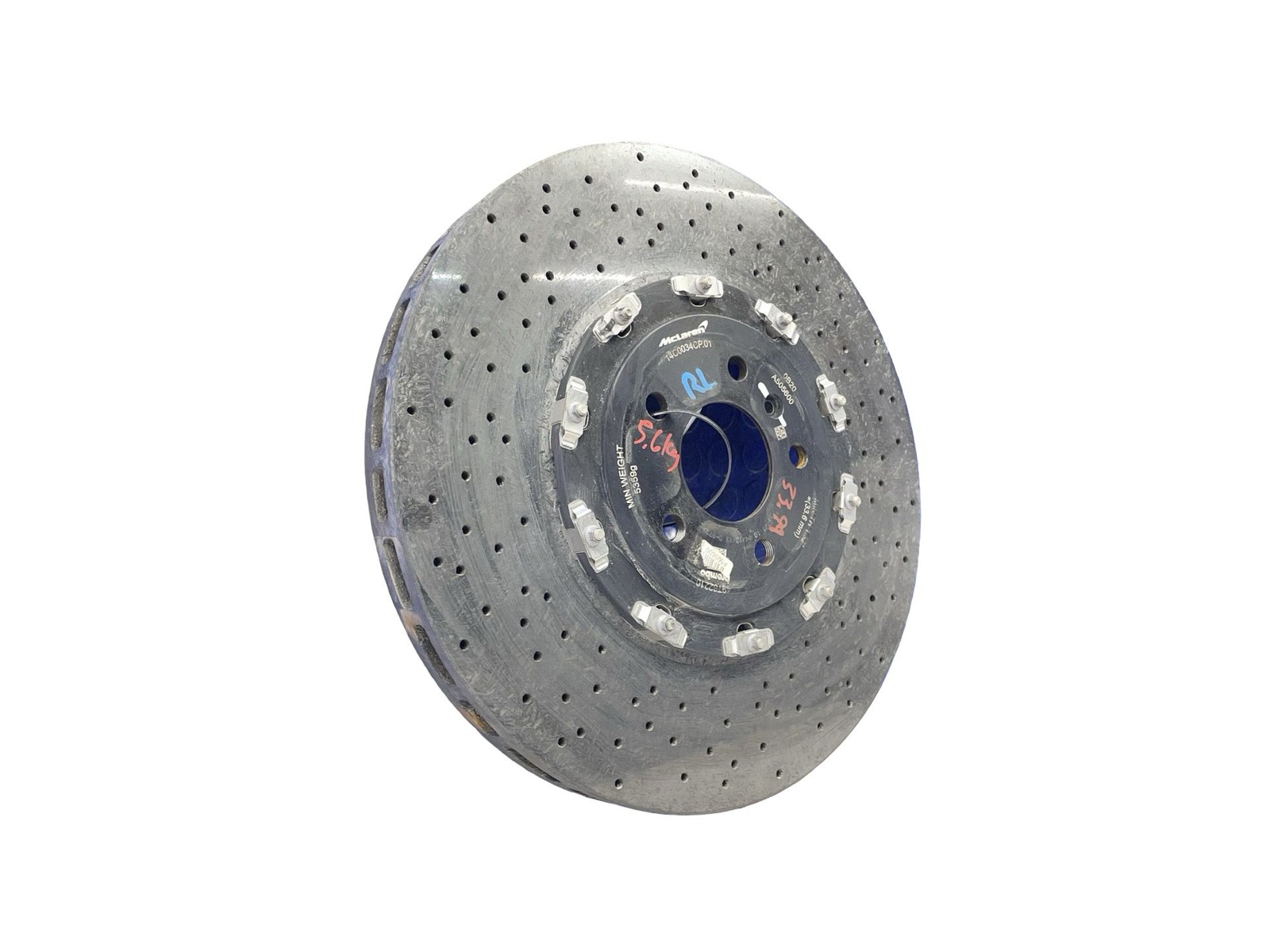 2018-2023 MCLAREN 720S OEM RWD 4.0L REAR LEFT BREMBO BRAKE ROTOR 33.99MM 5620G