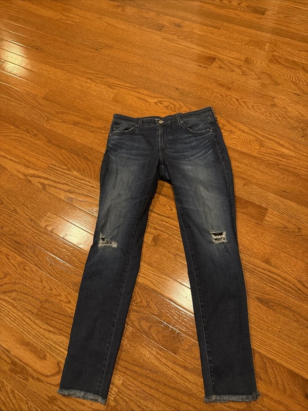 AG Adriano Goldschmied Women's 30R The Legging Ankle Jeans Super Skinny Low Rise