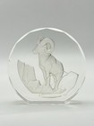 The Danbury Mint Wildlife Crystals Paperweight Ram W. Germany Collectable