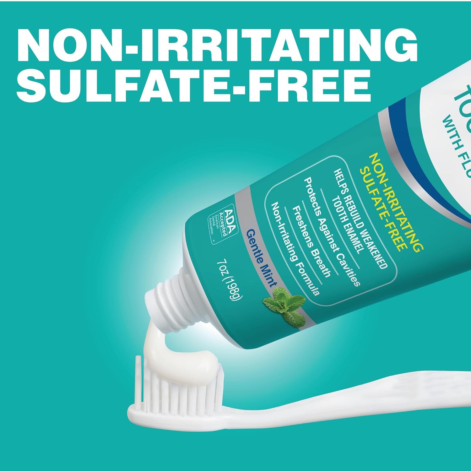 CloSYS Fluoride Toothpaste, 7 Ounce (2 Pack), Gentle 7 (Pack of 2) 