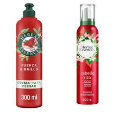 HERBAL ESSENCES Mousse Rizos Definidos-antiFrizz 200 g + Crema Para Peinar 300gr