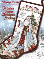 Victorian Father Christmas Stocking LFT487 by Stoney Creek cross stitch pattern