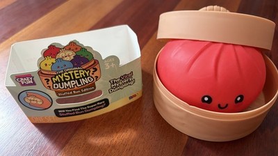Crazy Fun Mystery Dumpling The Original Stuffed Bun Edition Red