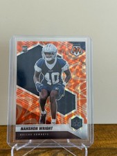 2021 Panini Mosaic #349 Nahshon Wright Reactive Orange RC Dallas Cowboys