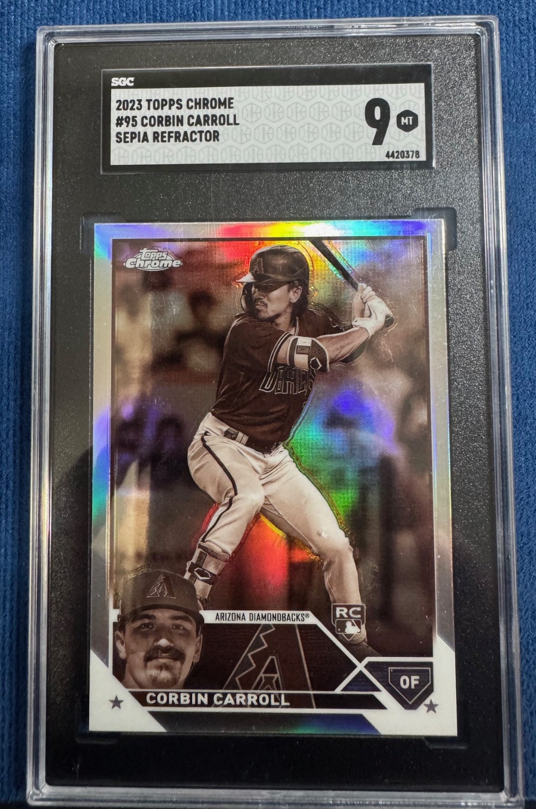 2023 Topps Chrome - Corbin Carroll #95 Sepia Refractor (RC)
