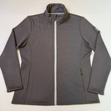 Footjoy Golf Hybrid Jacket Fleece Womens Size Large Black Full Zip EUC