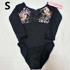 Chacott Ballet Leotard S Women Black Light Fabric Adult Gymnastics