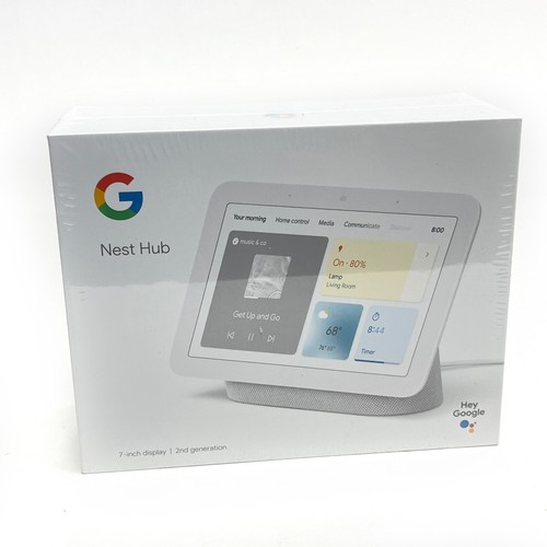 Google Nest Hub 2nd Gen Smart with Google Assistant GA01331-US Sealed