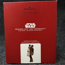 Hallmark Keepsake Star Wars Princess Leia Chewbacca Ornament 2020 Boxed