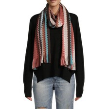 NWT authentic Missoni Zigzag Wool-Blend Scarf Unisex 16 In X 76 In 290