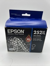 Genuine Epson 252XL Black Ink Cartridge High Yield T252XL120 Sealed