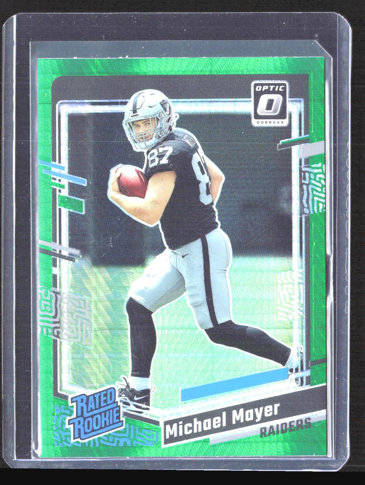 2023 Donruss Optic Michael Mayer Green Hyper #260 Rookie