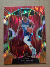 2020-21 Select Daniel Oturu Concourse Red White Orange Flash Prizm #93 RC