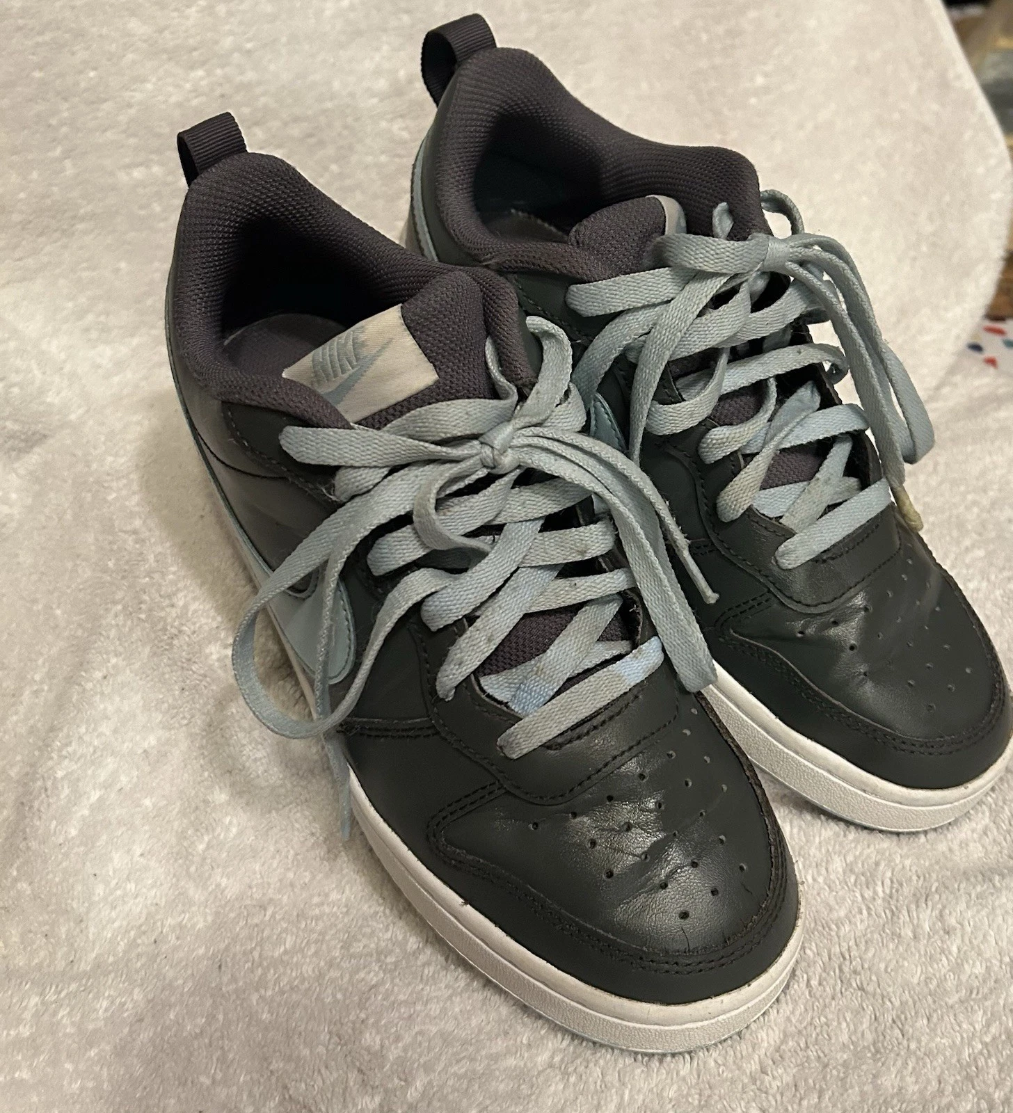 Nike basse grigie e blu bambino taglia 6 anni stile 2022 BQ5448 018