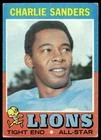 Charlie Sanders Rookie 1971 Topps #210 Detroit Lions VG
