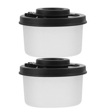 2Pcs Portable Spice Shaker Clear Pepper Bottles Seasoning Bottles Salt Shakers