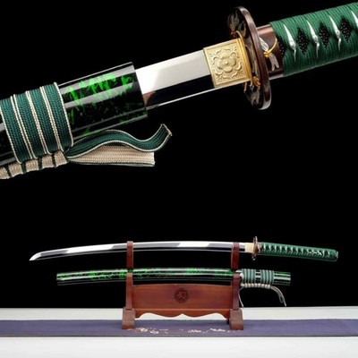 Handmade S7 Steel Mirror Polishing Katana Japanese Samurai Sword Full Tang